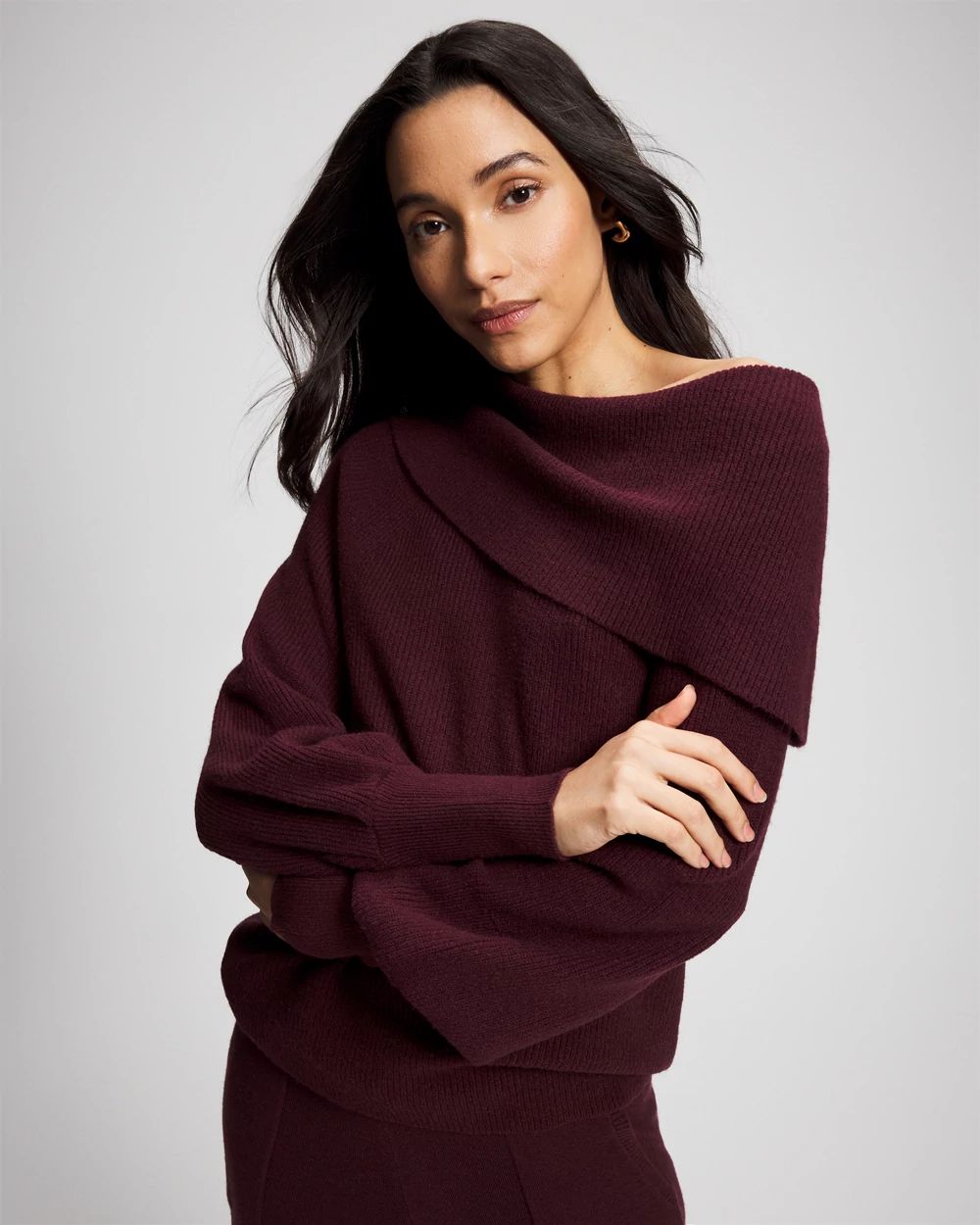 Premier Knit off the Shoulder Sweater | Soma